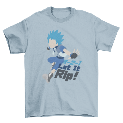 Anime Character  “3 2 1 Let It Rip!” Quote T-Shirt