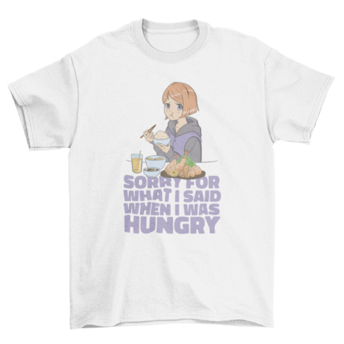 Hungry Anime Girl T-Shirt